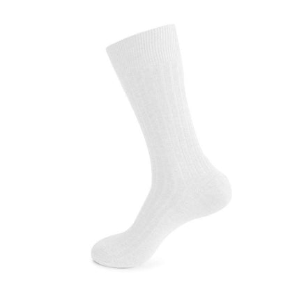 Solid Stripes Crew Socks(3 Pairs) - White - EU46-50(US12-15) - image 10