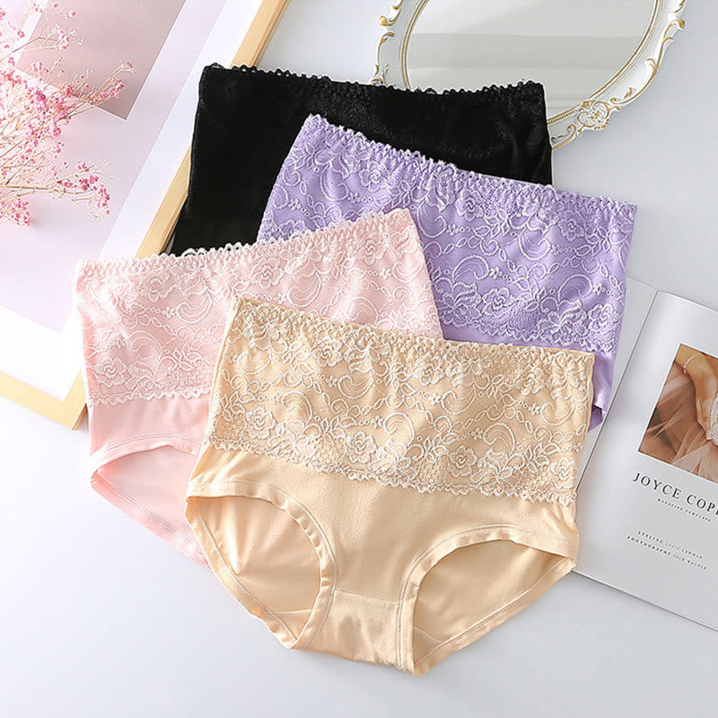 High Cut Lace Panty(4 Packs) - Multicolor - 6XL - image 14