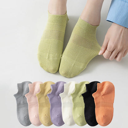 Breathable Mesh Ankle Socks(8 Pairs) - Multicolor - EU35-40(US5-7) - image 0