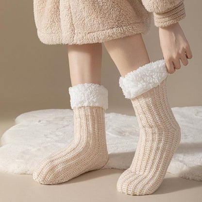 Plus Size Fleece Comfy Thick Slipper Socks(2 Pairs) - image 2