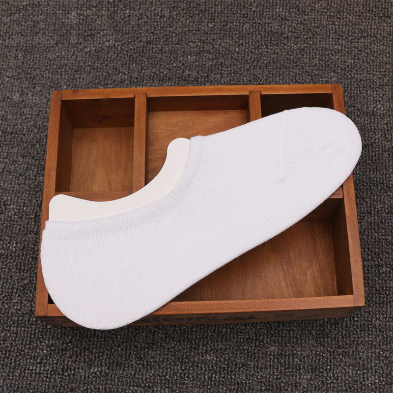 Cotton Comfort No Show Socks(6 Pairs) - 42-48 - White - image 4
