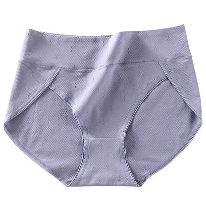 High-Waisted Antibacterial Panty(6 Pairs) - Purple - 4XL - image 9