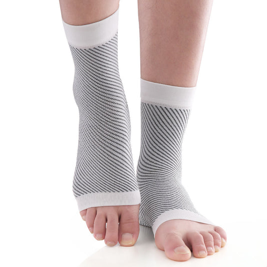 Solid Stripes Arch Support Ankle Brace - White - XL - image 0