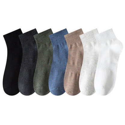 Breathable Soft Cotton Quarter Socks(7 Pairs) - image 5