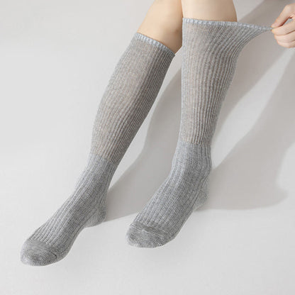 Solid Color Stylish Slouch Socks(3 Pairs) - image 10