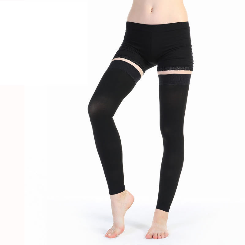 Solid Compression Sleeve Socks Knee Thigh  - image 0