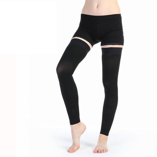 Solid Compression Sleeve Socks Knee Thigh  - image 0