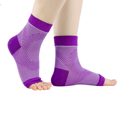 Stripes Arch Support Pain Relief Ankle Brace - Purple - S/M - image 3
