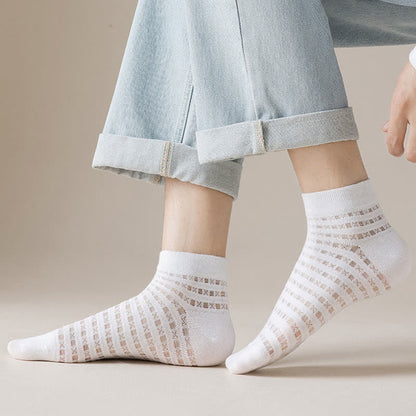 Hollow Mesh Ankle Socks(7 Pairs) - image 3