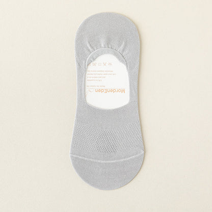 Mesh Breathable No Show Socks(5 Pairs) - Light Gray - EU39-46(US5-12) - image 20
