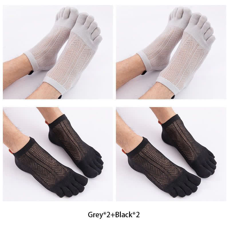 Five Toes Cotton Alignment Socks(4 Pairs) - image 10