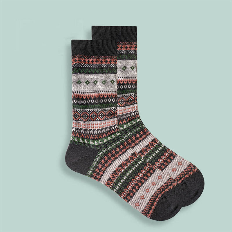 Retro Soft Cotton Quarter Socks(10 Pairs) - Black - EU37-43(US4-9) - image 3