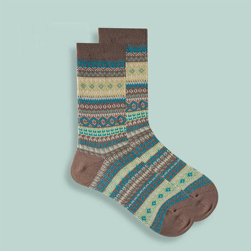Retro Soft Cotton Quarter Socks(10 Pairs) - Coffee - EU37-43(US4-9) - image 6