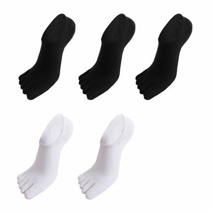 Five Toes Antibacterial Alignment Socks(5 Pairs) - Black*3+White*2 - EU43-51(US9-16) - image 12