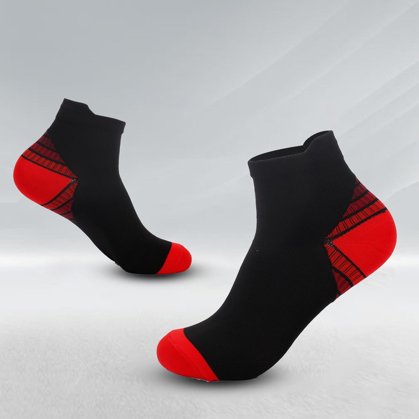 Elastic Sports Ankle Compression Socks(7 Pairs) - Red - L/XL - image 11