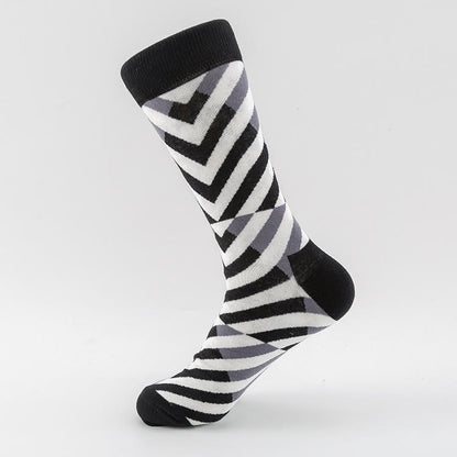Zebra Prints Crew Socks(5 Pairs) - image 1
