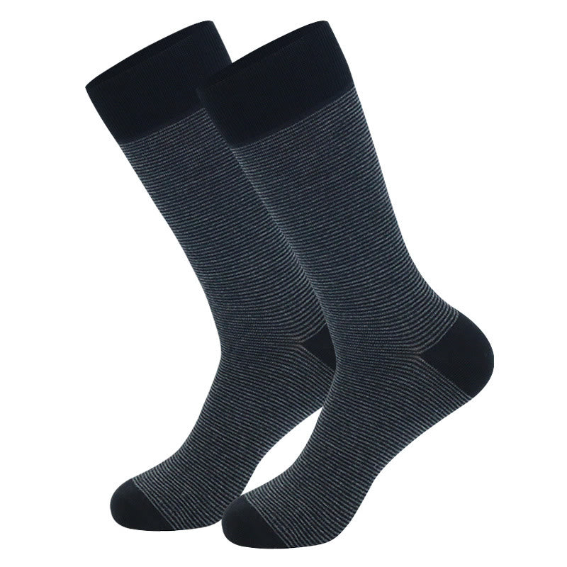 Grey Striped Crew Socks(5 Pairs) - image 7