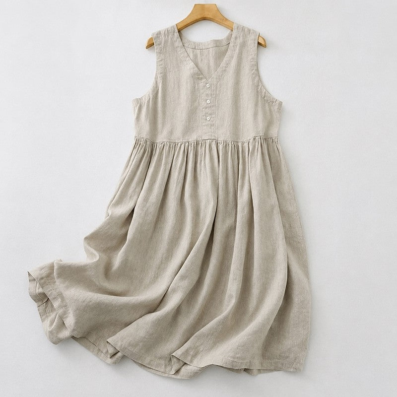 Textured Button Front Midi Dress - image 13