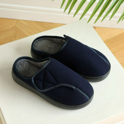 Adjustable Foot Opening Diabetic Slippers - Blue - EU47-48(US11) - image 8