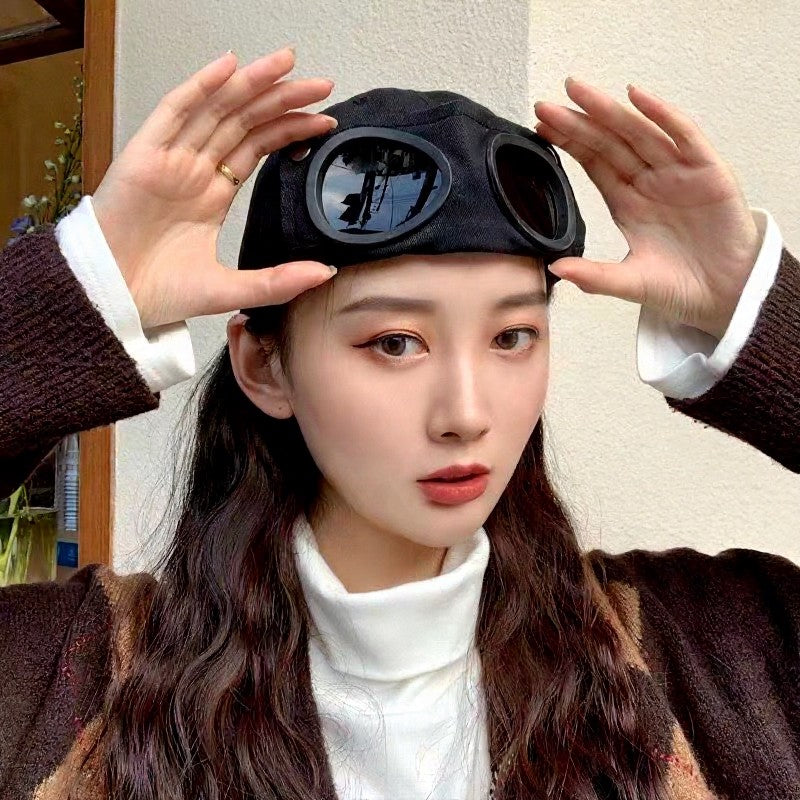 Vintage Goggle Streetwear Style Hat - image 3