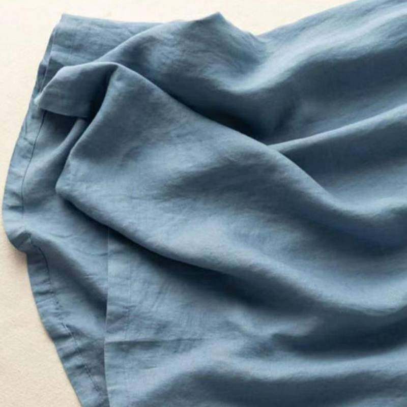 Cotton Linen Pocket Midi Dress - image 5