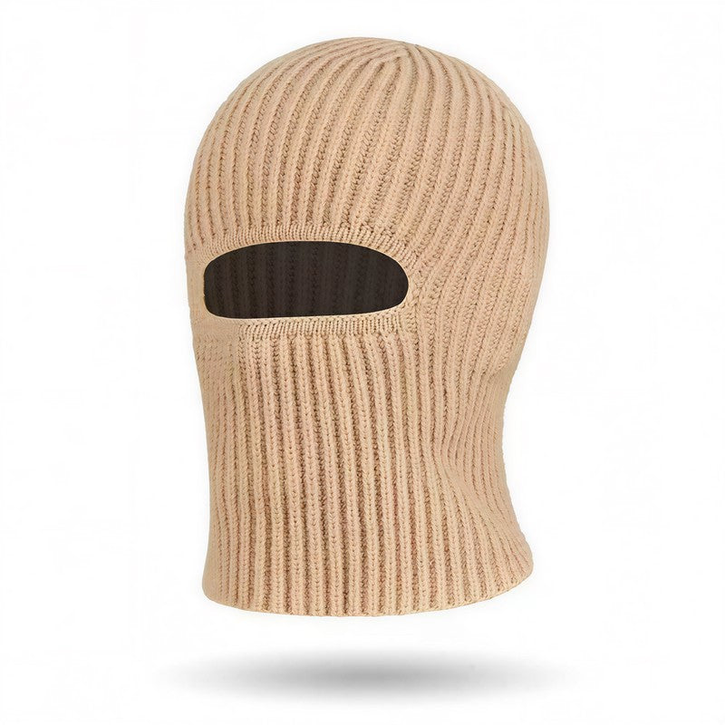 Ribbed Thermal Winter Beanie - Khaki - One Size - image 6
