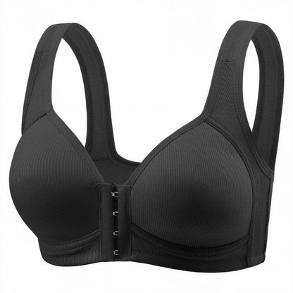 Everyday Support Front Closure Wireless Bra - Black - 2XL - image 9