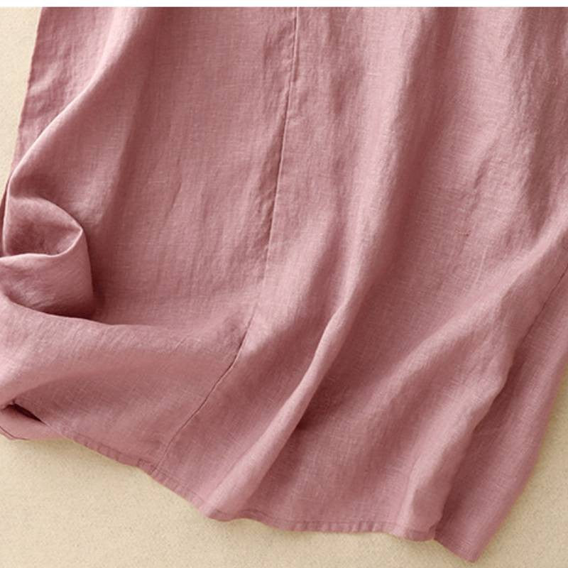 Relaxed Sleeveless Cotton Midi Dress - image 15