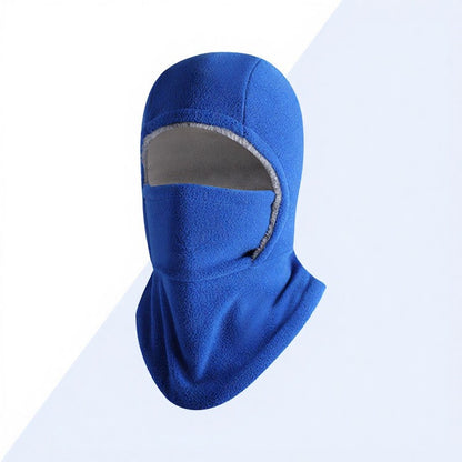 Fleece Lined Thermal Hooded Scarf - Blue - One Size - image 5