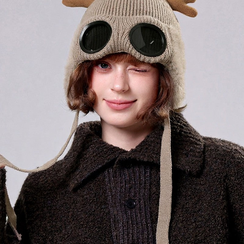 Antler Goggle Aviator Beanie - image 7