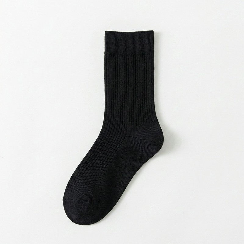 Classic Cotton Blend Quarter  Socks(5 Pairs) - Black - EU39-44(US6-10) - image 4