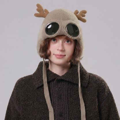 Antler Goggle Aviator Beanie - image 2