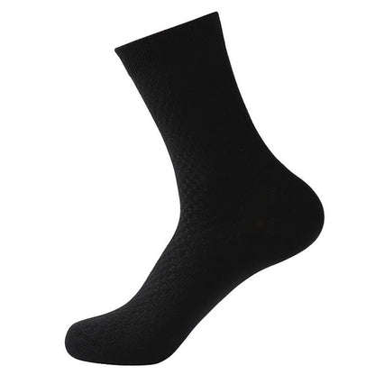Bamboo Fiber Quarter Socks(5 Pairs) - Black - EU41-48(US7.5-13) - image 7