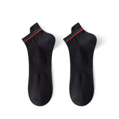 Stripe Anti-sweat Sport Ankle Socks(5 Pairs) - Black - EU43-48(US9-13) - image 10