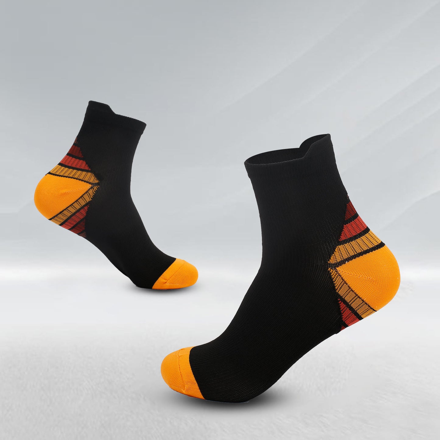 Elastic Sports Ankle Compression Socks(7 Pairs) - Orange - L/XL - image 9