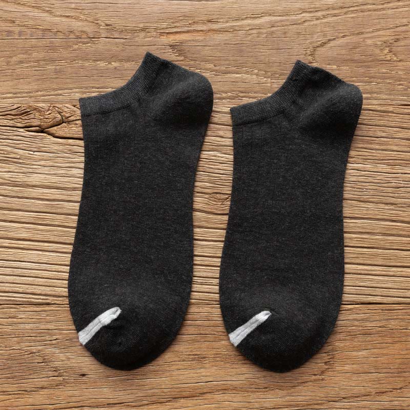 Striped Loose Cotton Socks(3 Pairs) - 43-48 - Black - image 8