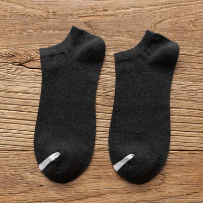 Striped Loose Cotton Socks(3 Pairs) - 43-48 - Black - image 8