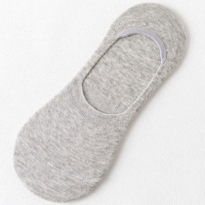Non-Slip No Show Socks(5 Pairs) - Light Gray - EU43-47(US9.5-12.5) - image 9
