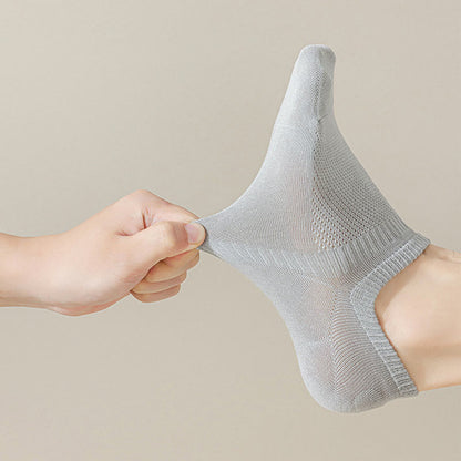 Mesh Cotton No Show Socks(5 Pairs) - image 4