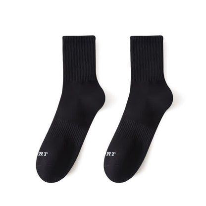 Anti-odor Cotton Sport Quarter Socks(3 Pairs) - Black - EU43-48(US9-13) - image 3