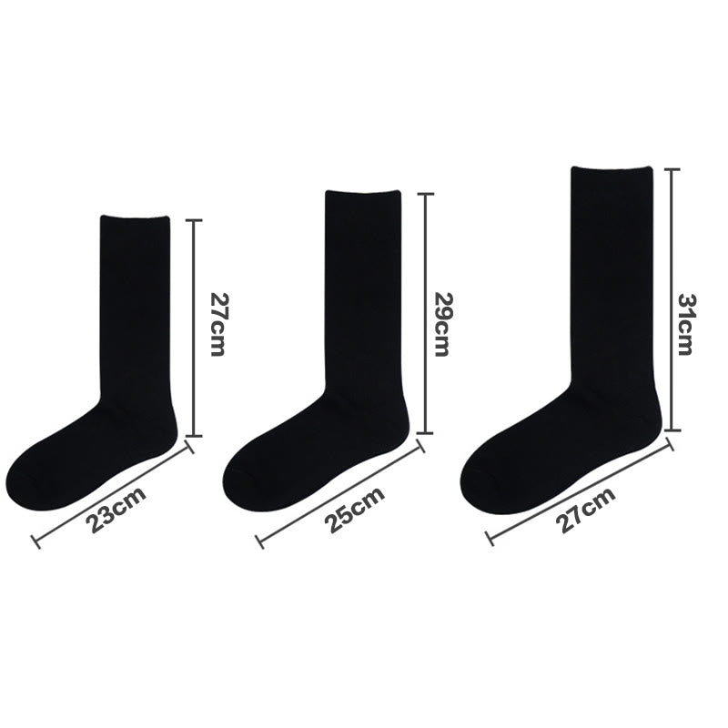 Durable Solid Crew Socks(7 Pairs) - image 4