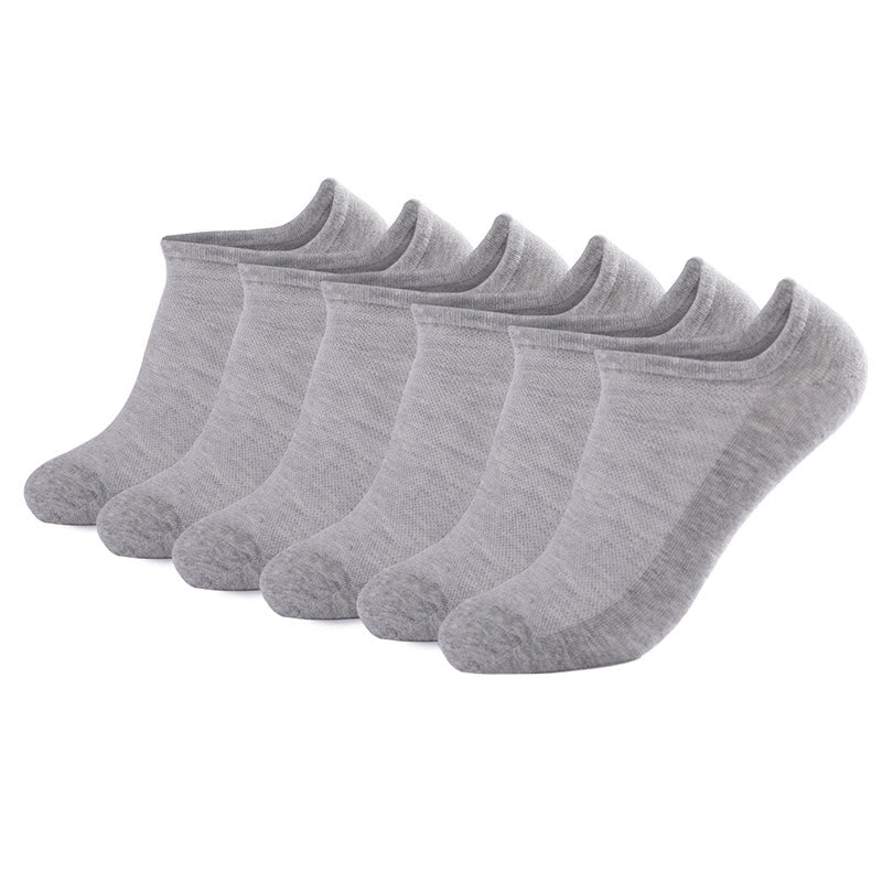 Mesh No Show Socks(3 Pairs) - Grey - EU44-49(US10-14) - image 13