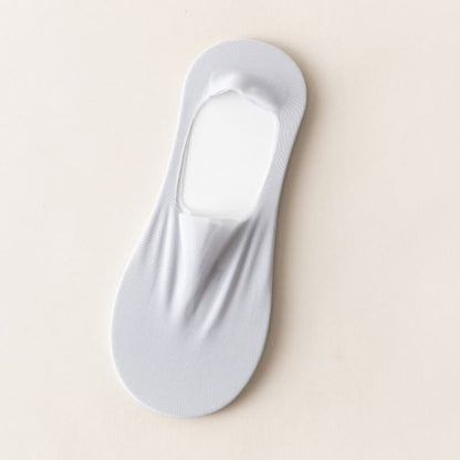 Ice Silk No Show Socks(5 Pairs) - Grey - EU35-38(US5-7) - image 10