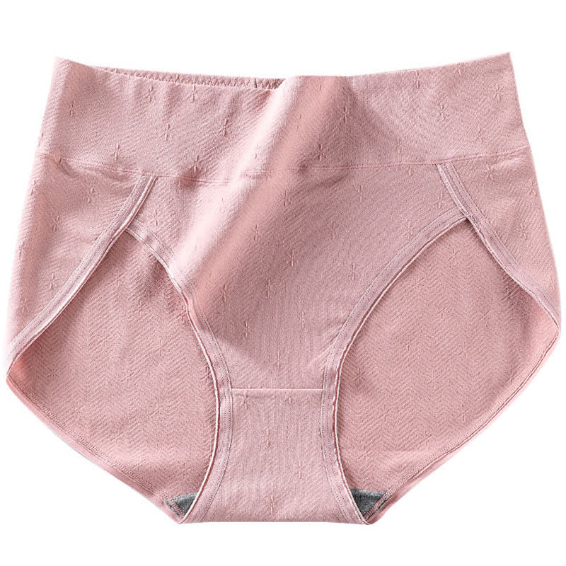 High-Waisted Antibacterial Panty(6 Pairs) - Pink - 4XL - image 8