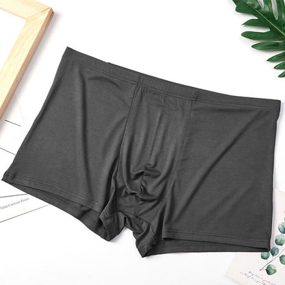 Plus Size High-Elastic Boxer Briefs(1 Pair) - Dark Grey - 10XL - image 6