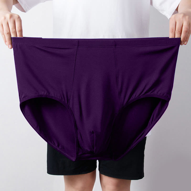 Plus Size High-Waisted Hip Briefs(1 Pair)