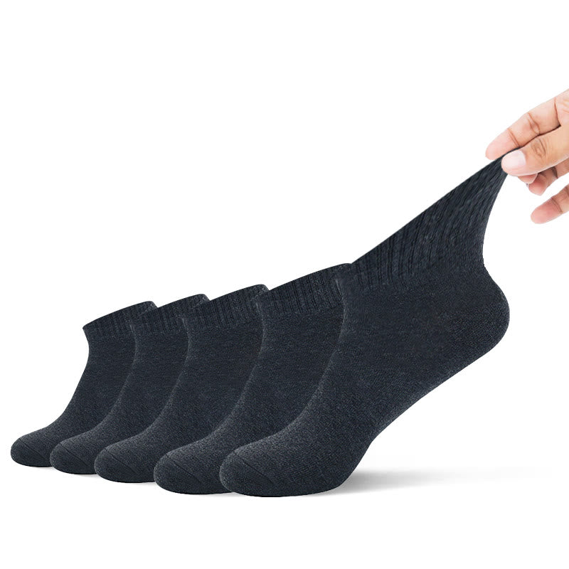 Deodorant Ankle Socks(5 Pairs) - 43-48 - Dark Grey - image 0