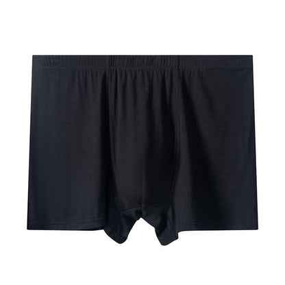 Plus Size High-Waisted Modal Boxer Briefs(1 Pair) - Black - 13XL - image 4