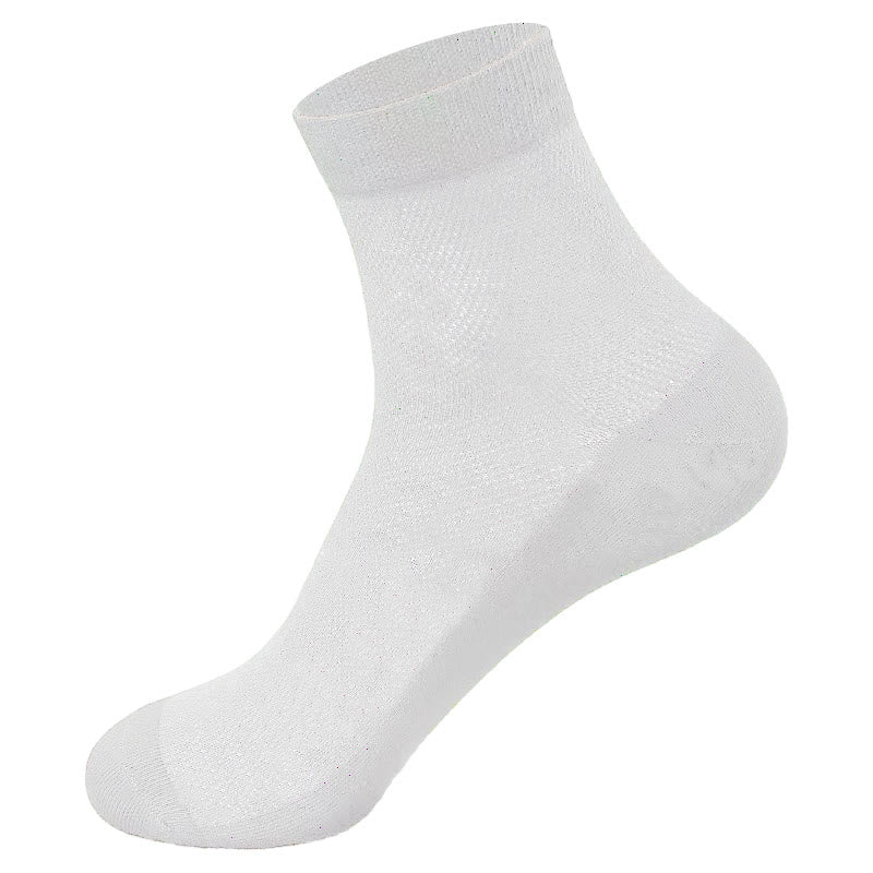 Mesh Quarter Socks(10 Pairs) - White - EU44-50(US10-15) - image 8