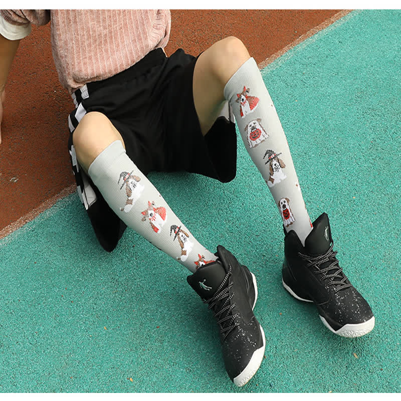  Halloween Comfy Cotton Fashion Compression Socks(3 Pairs) - image 2